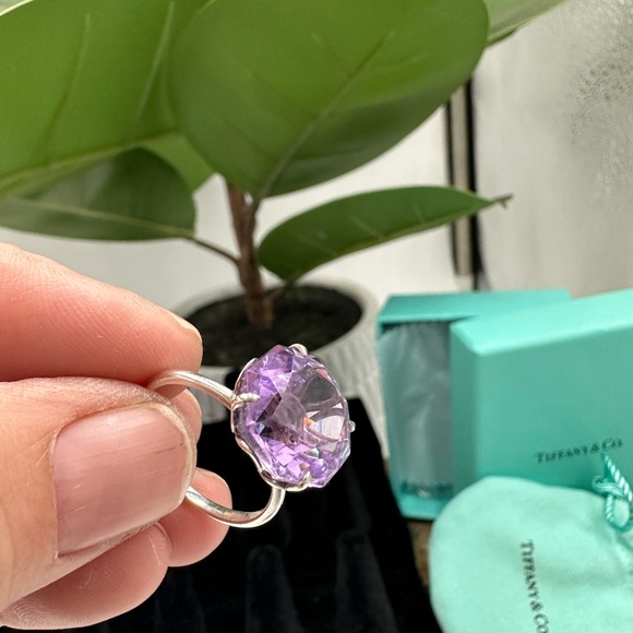 TIFFANY & CO Sparkler Amethyst Sz 7 with COA - Picture 8 of 11